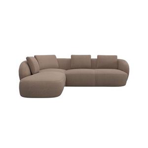 FLEXLUX Hoekbank Torino, rund, L-Form, Sofa-Ecke mit Ottomane