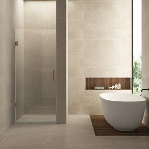 BWS Nisdeur  Miley 100x200 cm 8 mm Nano Helder Glas Geborsteld Brons Koper