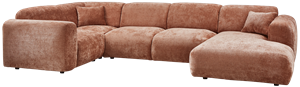 Cloud hoekbank links geweven chenille terra