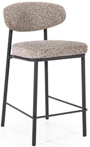By-Boo Barkruk Jari Bouclé - Taupe (zithoogte 66cm)