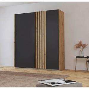 Schwebetürenschrank  Moffat ¦ holzfarben ¦ Maße (cm): B: 181 H: 210  - Möbel Kraft