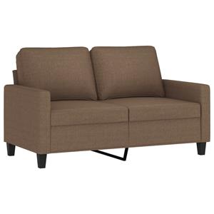 VidaXL 4-delige Loungeset met kussens stof bruin