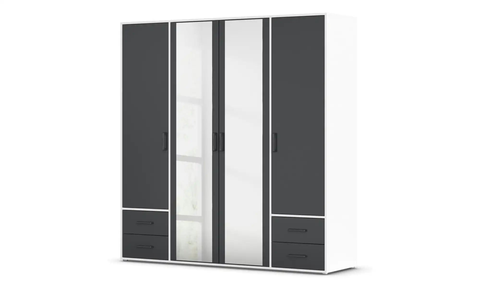 Drehtürenschrank  Yarm ¦ weiß ¦ Maße (cm): B: 187 H: 194  - Möbel Kraft