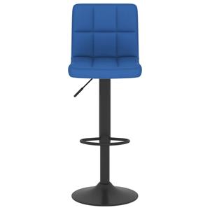 vidaXL Barkruk stof blauw