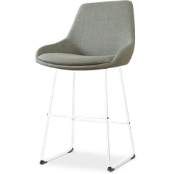 Nolon Nino-Isa barkruk groen - wit onderstel - 65 cm