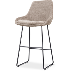 Nolon Nino-Isa barkruk bruin - zwart onderstel - 75 cm