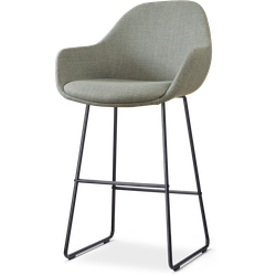 Nolon Nino-Mae barkruk groen - zwart onderstel - 75 cm
