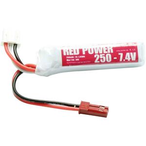 Red Power LiPo accupack 7.4 V 250 mAh Softcase JST