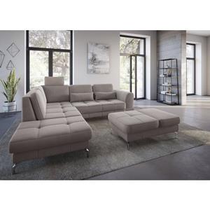 Sit&more Hoekbank Bendigo V inclusief zitdiepteverstelling, bodemvrijheid 12 cm, in 2 pootkleuren