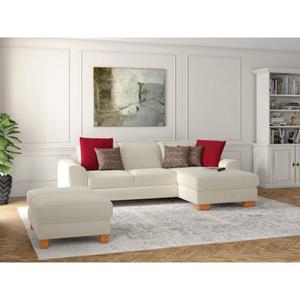 Sit&more Hoekbank Durness met binnenvering en massief houten poten, naar keuze met verstelbare hoofdsteun