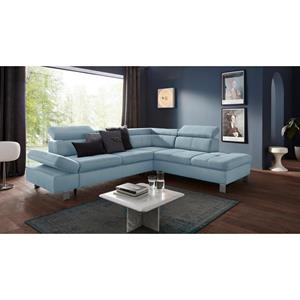 Exxpo - sofa fashion Hoekbank Fiji, L-vorm met verstelbare hoofdsteun resp. rugleuning, naar keuze met slaapfunctie