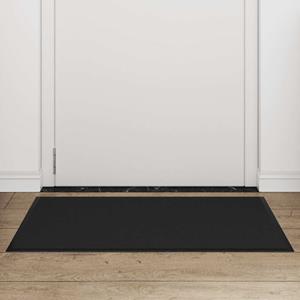 vidaXL Deurmat 60x90 cm zwart