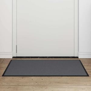 vidaXL Deurmat 60x90 cm antracietkleurig
