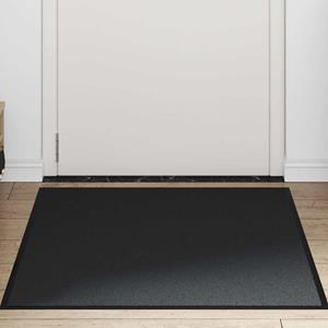 vidaXL Deurmat 90x150 cm zwart