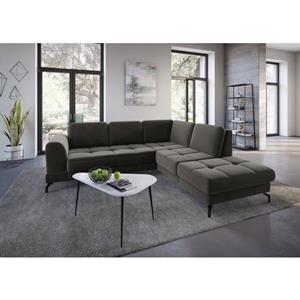 Sit&more Hoekbank Bendigo V inclusief zitdiepteverstelling, bodemvrijheid 12 cm, in 2 pootkleuren