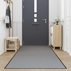 vidaXL Deurmat 115x500 cm grijs