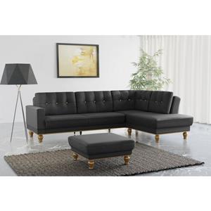 Sit&more Hoekbank Orient 5 V L-vorm met strassteentjes, naar keuze met slaapfunctie en bedkist