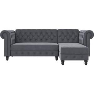 Dorel Home Hoekbank Felix, L-model, 241 cm (ligoppervlak108x195 cm), récamier verwisselbaar,