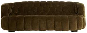 Light & Living Bank Amara Velvet - Olijfgroen