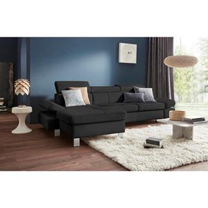 Exxpo - sofa fashion Hoekbank Fiji comfortabel door hoofd- en armverstelling, optioneel met bedfunctie