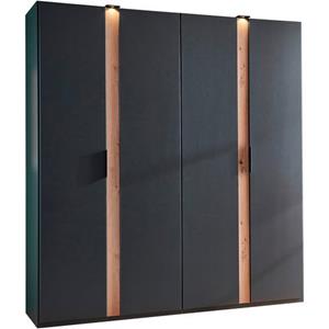 Wimex Draaideurkast Rimini by fresh to go, wit of grafiet met zwarte metalen handgrepen