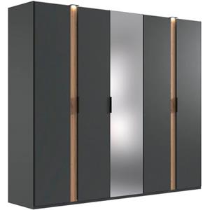Wimex Draaideurkast Rimini by fresh to go, kledingkast met spiegel, metalen handgrepen