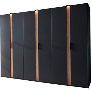 Wimex Draaideurkast Rimini by fresh to go, wit of grafiet met zwarte metalen handgrepen