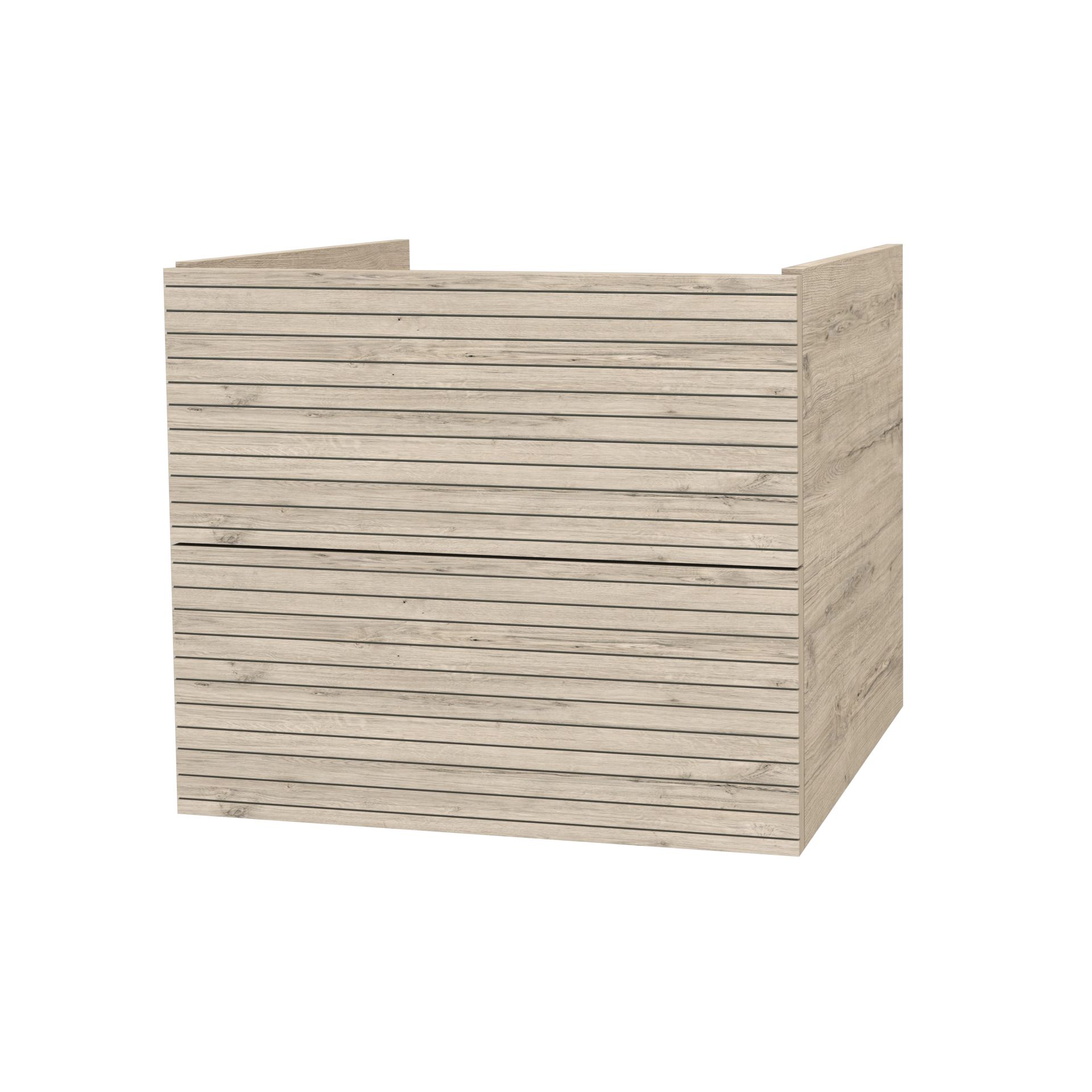 SaniGoods Maisy onderkast met ribbelfront 60cm eiken