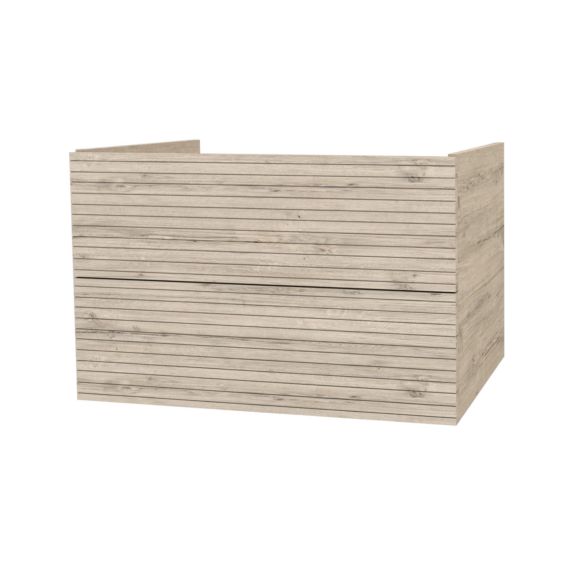 SaniGoods Maisy onderkast met ribbelfront 80cm eiken