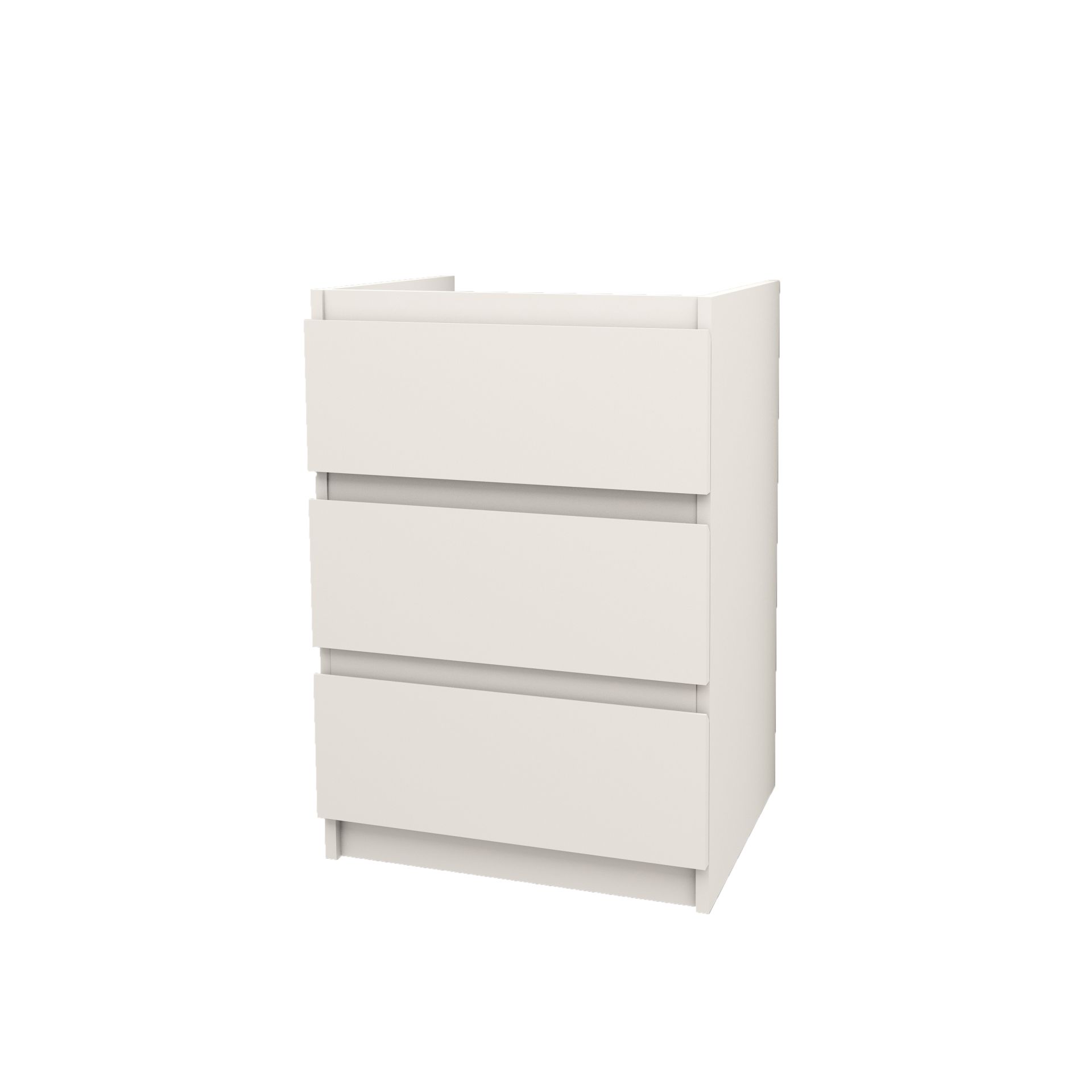 SaniGoods Rocky staande onderkast met 60cm wit mat