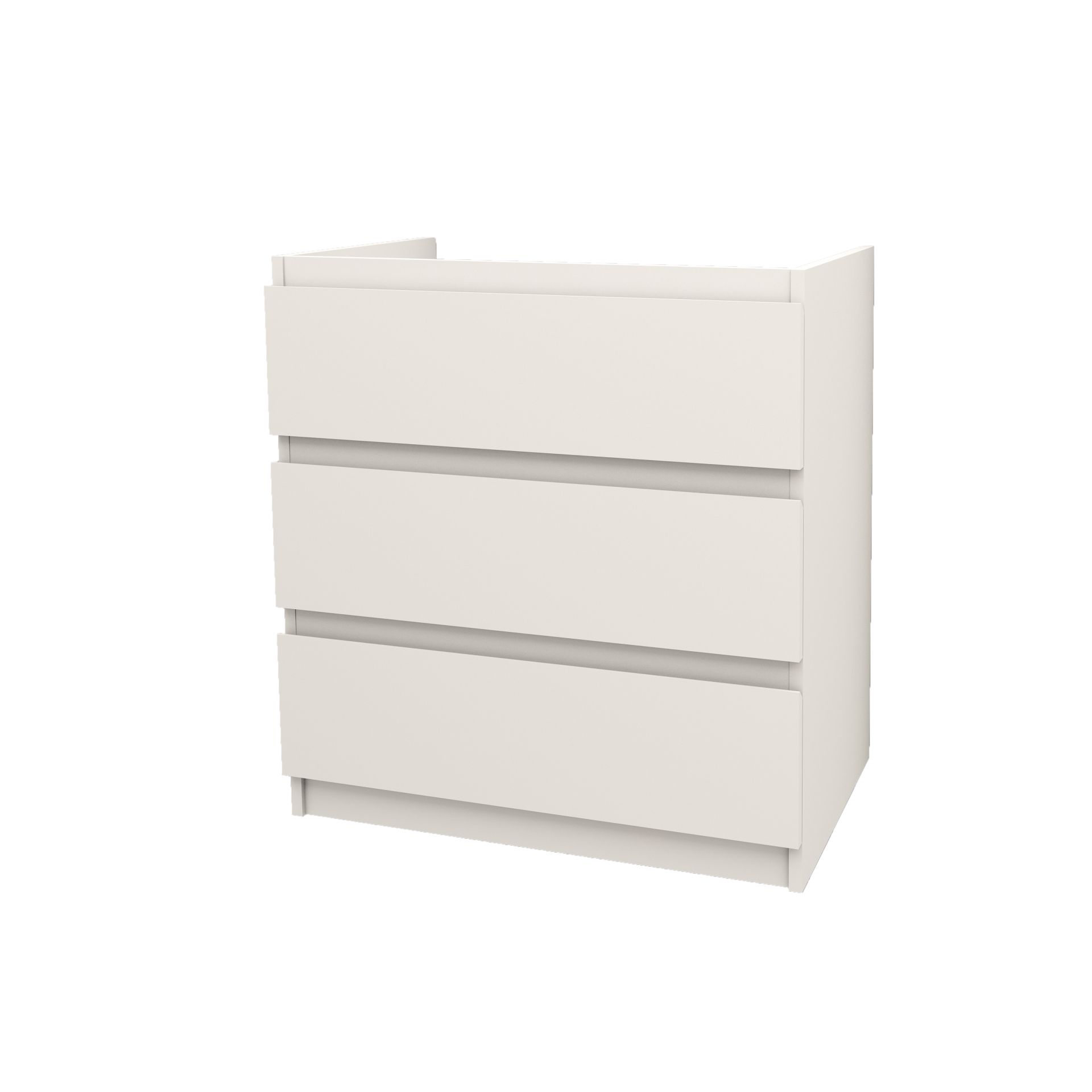 SaniGoods Rocky staande onderkast met 80cm wit mat