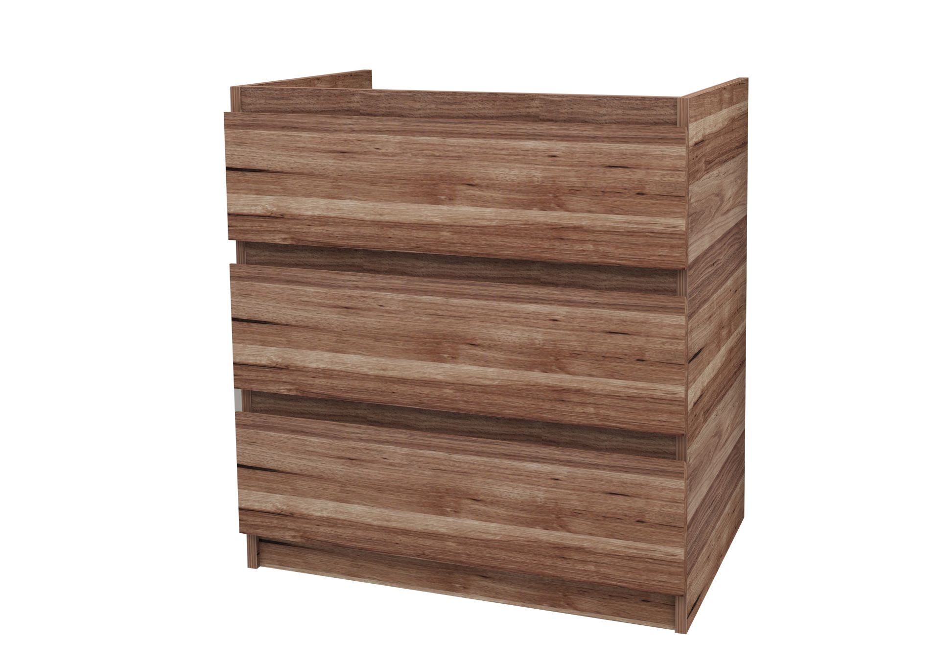 SaniGoods Rocky staande onderkast met 80cm walnoot