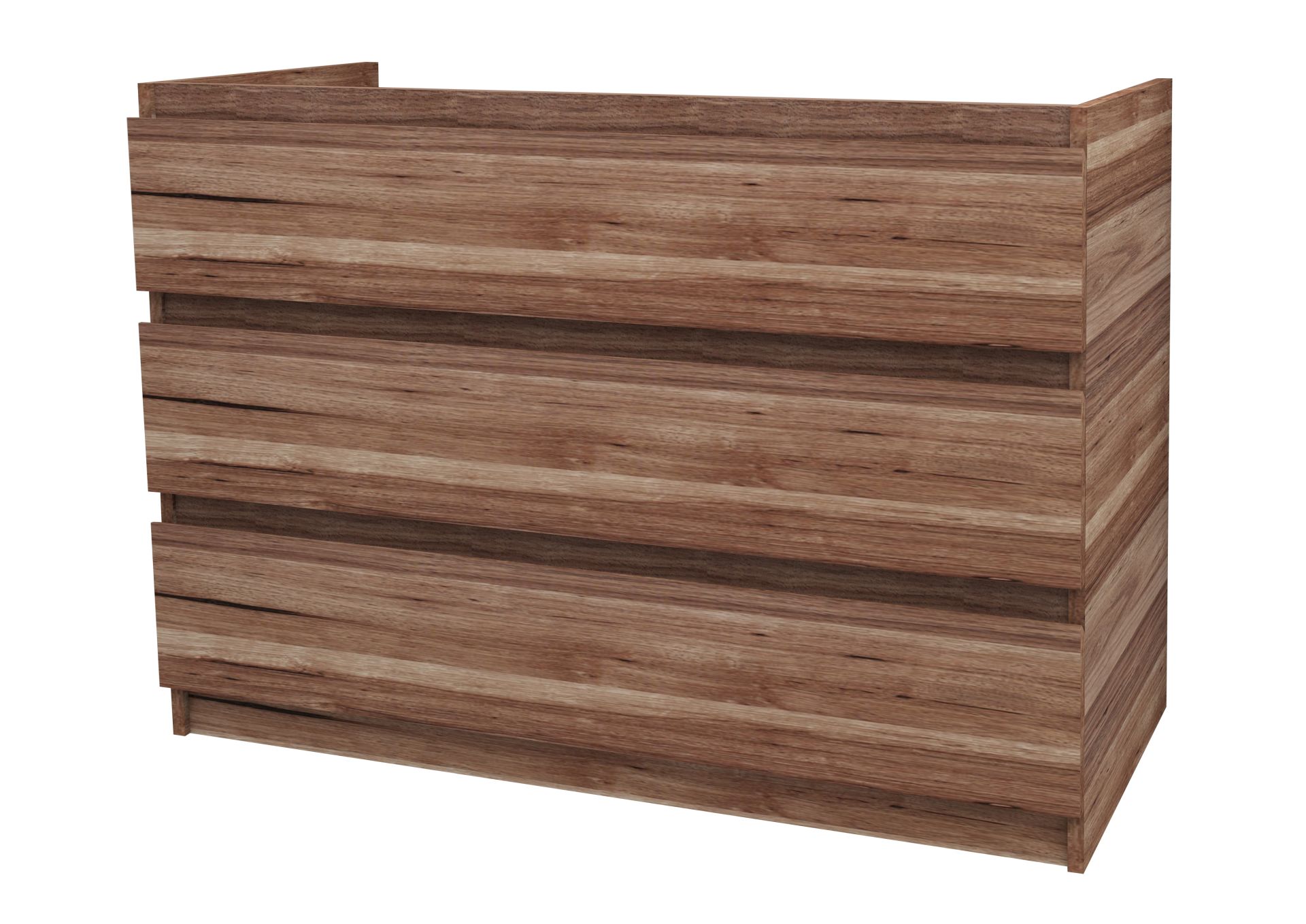 SaniGoods Rocky staande onderkast met 120cm walnoot