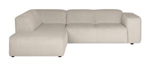NADUVI Collection 4-zitshoekbank-Hilton OE links ribstof | 