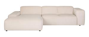 NADUVI Collection 4-zitshoekbank-Hilton XCL links ribstof | 