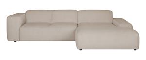 NADUVI Collection 4-zitshoekbank-Hilton XCL rechts ribstof | 