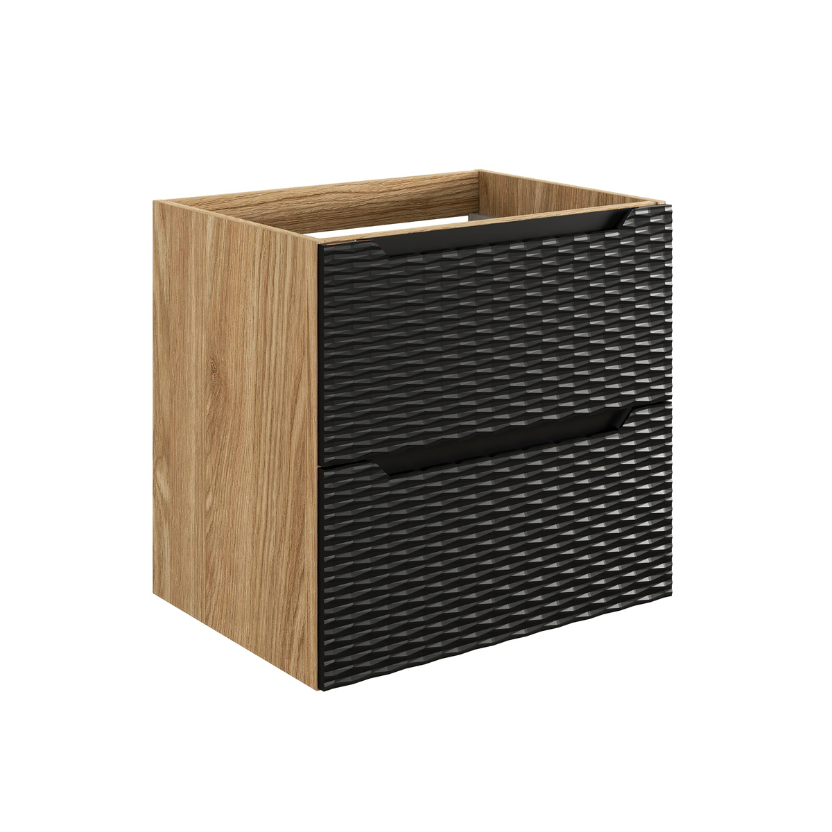 Comad Ocean Black onderkast met 2 lades 60cm zwart