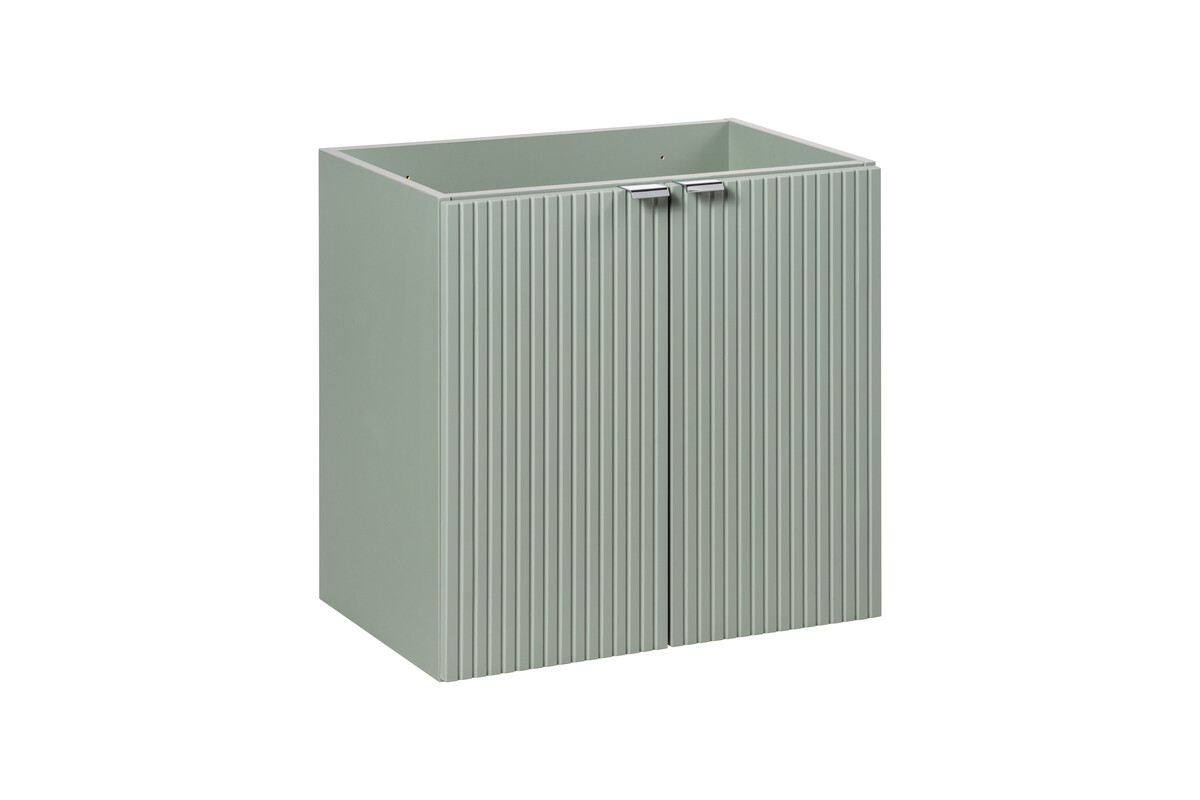 Comad Reed Green onderkast ribbelfront met 2 deuren 60cm groen