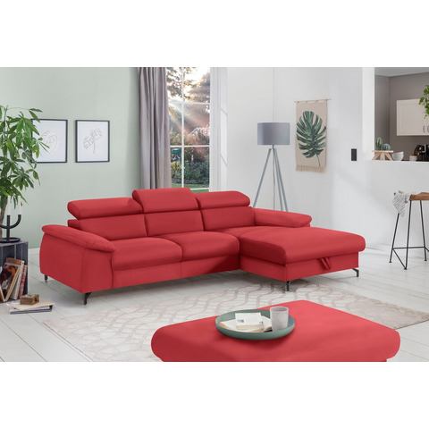 COTTA Hoekbank Komaris I Modern, L-vorm, bodemvrijheid 12,5 cm