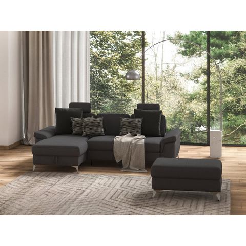 Sit&more Hoekbank Padua L-vorm inclusief zitdiepteverstelling, armleuning en binnenvering