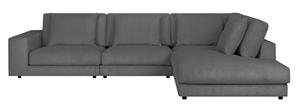 NADUVI Collection Hoekbank Kayuma ribstof rechts | 