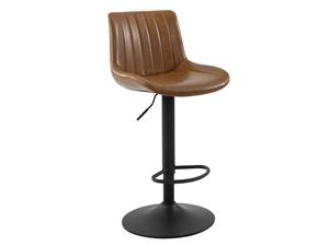 Acaza Set van 2 barkrukken BARTELD 90>150 cm vintage bruin