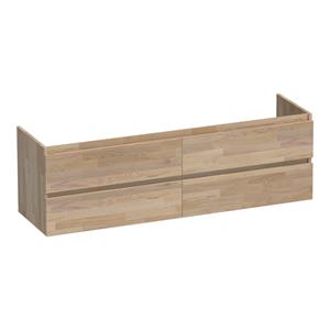 Brauer Joy onderkast 160cm met 4 softclose lades vingerlas eiken grijs
