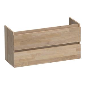 Brauer Joy onderkast ondiep 100cm met 2 softclose lades vingerlas eiken grijs
