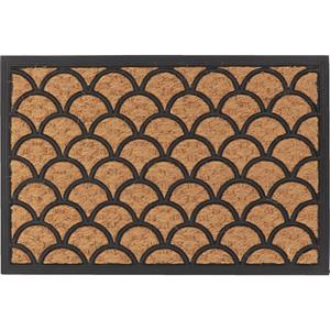 Luance Warm Welcome Deurmat - anti slip - rechthoek - golf patroon - 60 x cm - schoonloopmat -