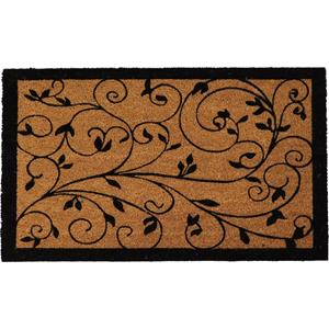 Luance Warm Welcome Deurmat - anti slip - rechthoek - planten print - 75 x 45 cm - schoonloopmat -