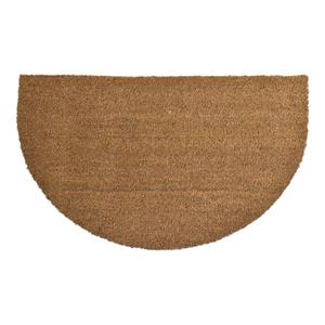 Luance Deurmat - half-rond - kokos - naturel - 45 x 75 cm - voor binnen/buiten - schoonloopmat -