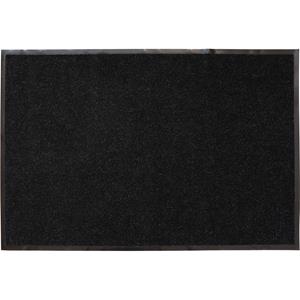 Luance Deurmat - zwart - 120 x 80 cm - voor binnen - PVC / polyester - droogloopmat -