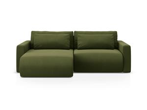 Cosmopolitan Design Hoekslaapbank met opbergvak Belfast links/rechts velvet | 