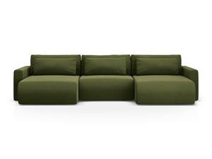 Cosmopolitan Design U-slaapbank met opbergvak Belfast vlevet | 